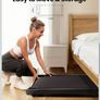 Walking Pad Treadmill, 6km/h Under Desk Treadmill for Home, 2.5HP Quiet Portable Electric Running Pad, Office Mini Walking Machine, 300LBS Capacity, Remote & LED Display, No Assembly Image 4