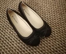Black Sweade wedge woman's shoes