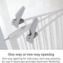 Stair Gate Maxi Secure Toddler & Baby Gate 76-82cm extends up to 117cm with separately sold extensions | Pressure Fit Baby Safety & Dog Gate for Doorways | No-Screw Install Child Gate, White Image 8