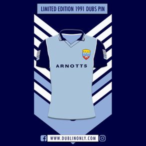 Limited Edition 1991 Dublin Jersey Pin Badge