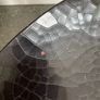 Unique Unusual Solid Wooden round coffee table with crackle glaze top Image 9