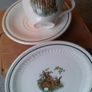 Vintage Carrigaline Carrigdhoun "Foraging Rabbits" Trio Image 5