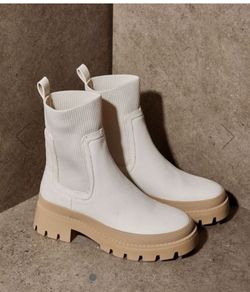 Ribbed Sock Chunky Boots