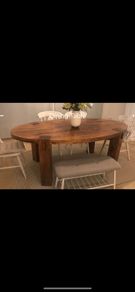 Oval dining Table solid wood