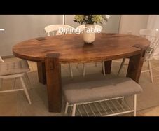 Oval dining Table solid wood