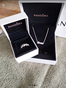 Pandora Necklace and Ring
