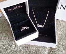 Pandora Necklace and Ring