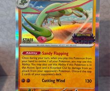 pokemon card  flygon staff promo