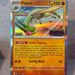 pokemon card  flygon staff promo