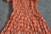 girls orange/coral dress