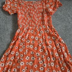 girls orange/coral dress