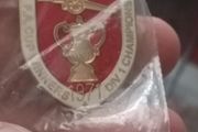 arsenal double winners pin badge 1971