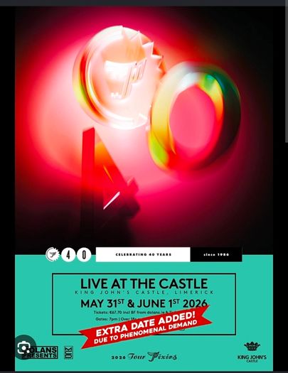 Pixies tickets Limerick