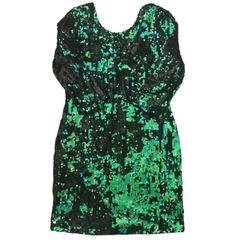Blue & green mermaid sequin dress size UK 12