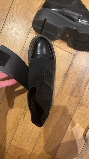 Avant-garde sock high boots