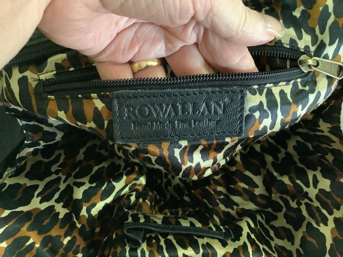 Black leather Rowallan shoulder bag