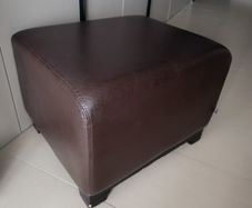 leather footstool