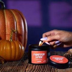 LUSH Pumpkin Spice Single Wick Candle 200g!