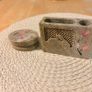 Vintage hand carved ring & pen holder Image 2