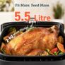 NEW SALE | Air Fryer 5.5L Capacity,Oil Free, Energy and Time Saver with 11 Presets with 100 Recipes Cookbook, Non-Stick, Dishwasher Safe Basket,1700-Watt Image 6