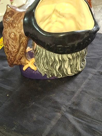 Old 1950s Large Royal Doulton Merlin Toby Mug Character Mug or Jug, Merlin Toby mug Postage Available or Collection