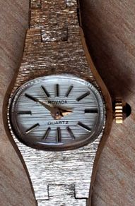 Rovada Quartz Wristwatch with Yellow Gold Bracelet.