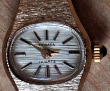 Rovada Quartz Wristwatch with Yellow Gold Bracelet.