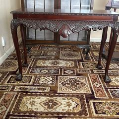 Mahogany carved hall table