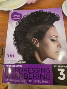 Hairdressing & Barbering The Professional Official Guide To Level 3. Large Volume Paperback In Good Condition.  See Photos For Same.