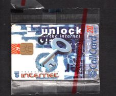 1997 Ireland 20 unit Unlock the Internet (ODS2) Call Card Mint in Packaging. Telecom Eireann card number 1198.