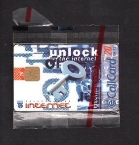 1997 Ireland 20 unit Unlock the Internet (ODS2) Call Card Mint in Packaging. Telecom Eireann card number 1198.