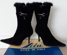 LIKE NEW Size 37 Stunning Italian Leather Boots Party