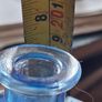 Beautiful Old Blue Glass Gunpowder Gin Bottle, Embossed Gunpowder, Postage Available or Collection Image 8
