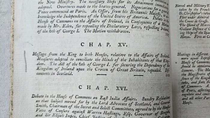 The New Annual Register for the Year 1782 - Antiquarian History Book