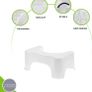 Squatting Step Toilet Stool | 8 Inch Non-Slip Bathroom Squat Aid | Proper Toilet Posture Footstool Image 2