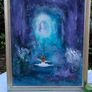 Lady of the lake Oil on Board Image 3