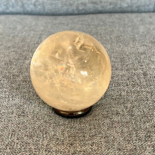 Crystal natural calcite sphere 4cm