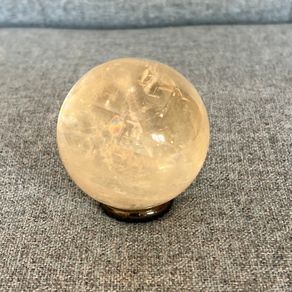 Crystal natural calcite sphere 4cm