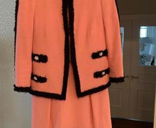 Chanel Style Boucle Dress & Jacket, Size 10