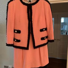 Chanel Style Boucle Dress & Jacket, Size 10
