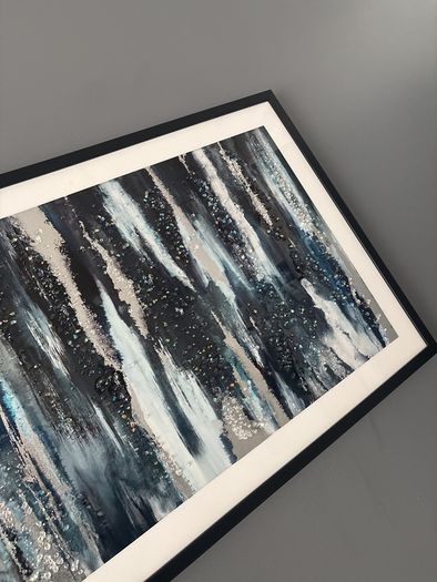 large jewel framed art
