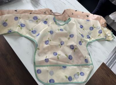 Baby Bibs with Sleeves