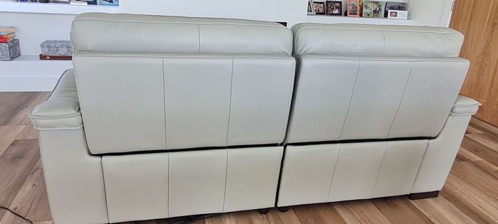 3.5 seater electric leather sofa
