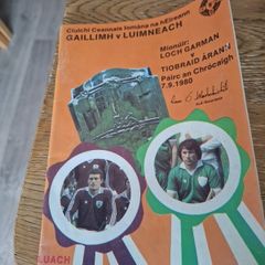 1980 All Ireland Hurling Final Programme Galway V Limerick