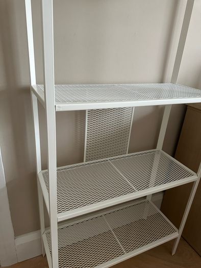 Ikea BAGGEBO Shelving unit, metal/white