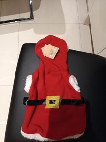 Santa dog coat small/medium dog