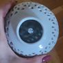 White Open Latticework Design China Vases x2 Image 6