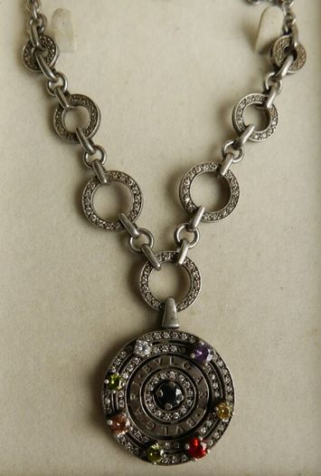 Vintage heavy hallmarked 925 Sterling Silver BVLGARI Necklace length 20" - 49.9g