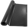 Rubber Garage Floor Mats 1M x 5M / 3.3Ft x 16.4Ft Anti-Slip Diamond Plate Mat 3mm Thick Heavy Duty Commercial Flooring Mat Roll for Under Car, Gym, Garage, Warehouse, Black Image 2