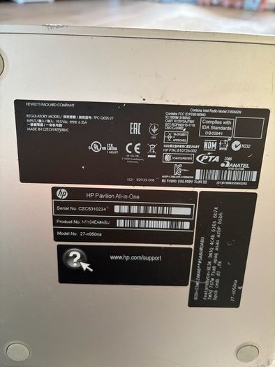 HP Pavilion AllinOne 27 inch